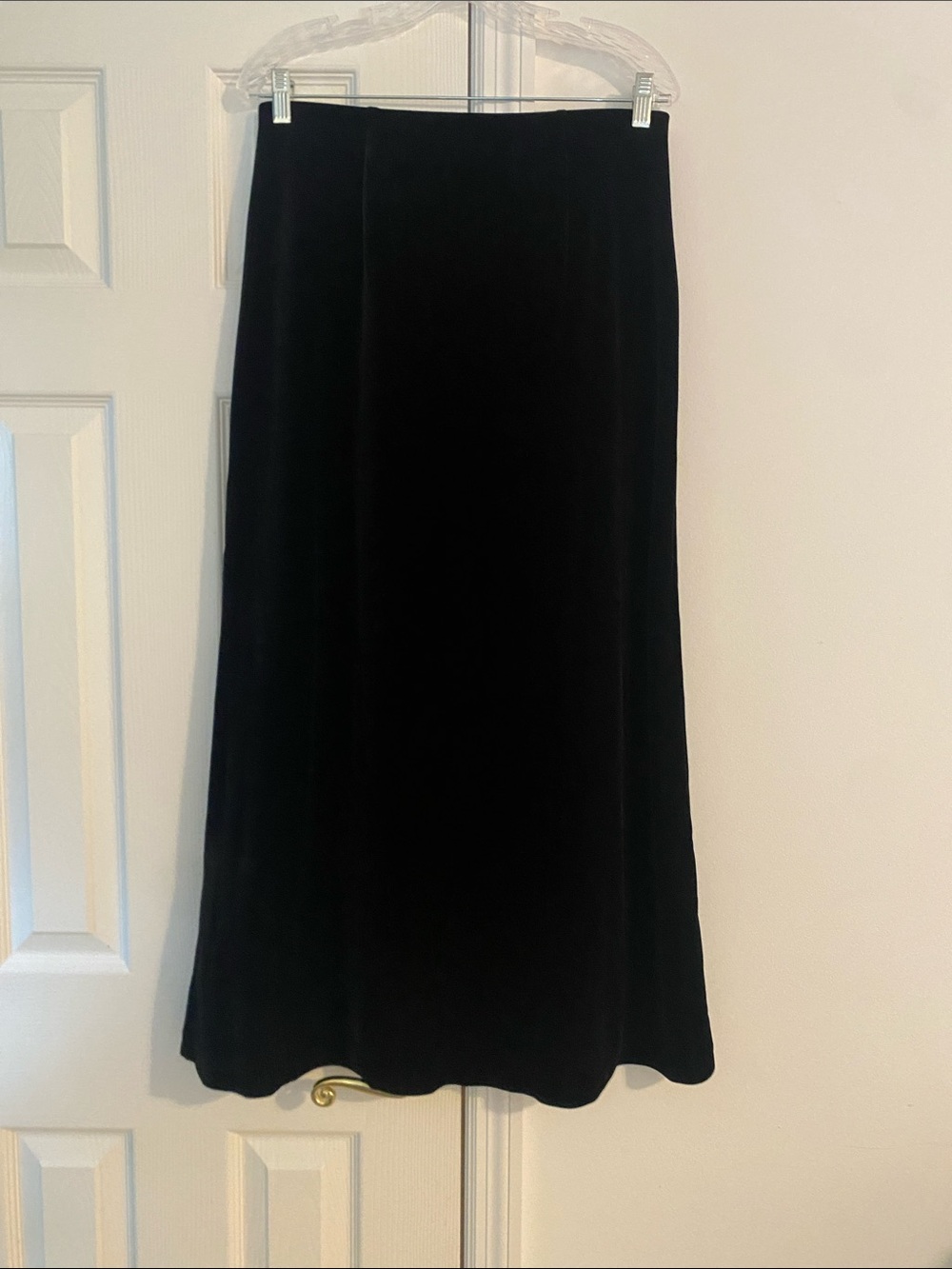Worthington Black Velvet Maxi Skirt